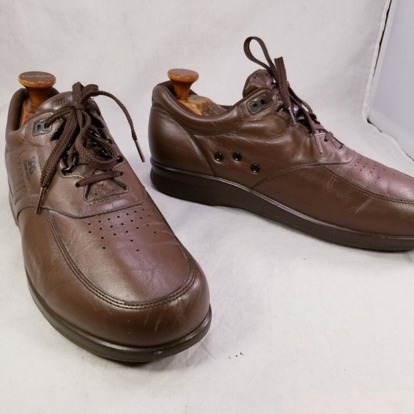 MINT SAS TRIPAD COMFORT TIME OUT MEN LACES WALKING SHOES SIZE 12 M BROWN LEATHER - Picture 9 of 9